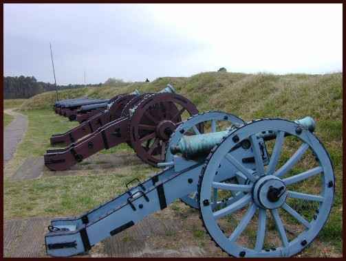 Colonist's guns that defeated Cornwallis and the British